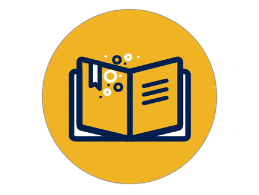 Book icon symbolizing education